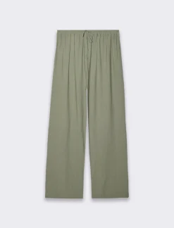 Piazza Italia Pantalaccio basico con elastico in vita e coulisse - salvia Verde Flash Sale