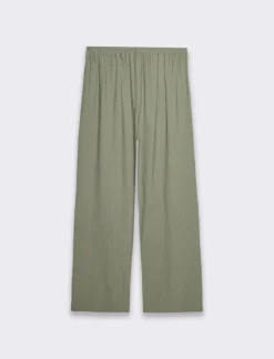 Piazza Italia Pantalaccio basico con elastico in vita e coulisse - salvia Verde Flash Sale