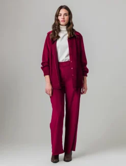 Piazza Italia Pantalone a coste in tessuto effetto velluto - Vinaccia Best