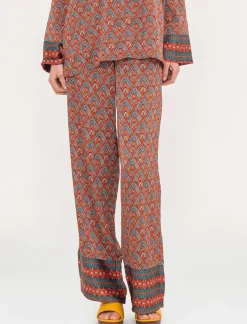 Piazza Italia Pantalone a palazzo in tessuto fluido con coulisse e simpatiche nappine - var 2 Best Sale