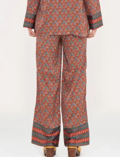 Piazza Italia Pantalone a palazzo in tessuto fluido con coulisse e simpatiche nappine - var 2 Best Sale