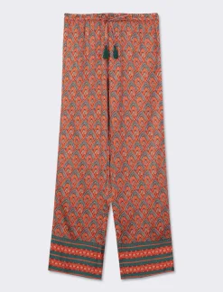 Piazza Italia Pantalone a palazzo in tessuto fluido con coulisse e simpatiche nappine - var 2 Best Sale