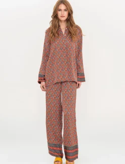 Piazza Italia Pantalone a palazzo in tessuto fluido con coulisse e simpatiche nappine - var 2 Best Sale