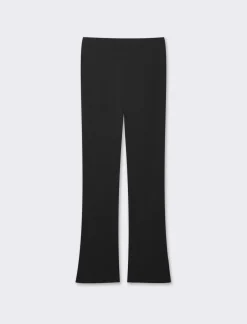 Piazza Italia Pantalone a zampa con bottoni in vita - Nero Store