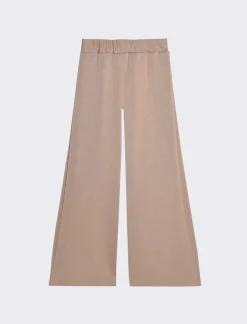 Piazza Italia Pantalone ampio da bambina,tessuto bioelastico in cotone con culotte - biscotto Marrone Store