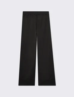 Piazza Italia Pantalone basico con elastico in vita sul retro - Nero Fashion