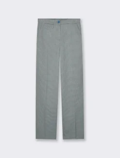 Piazza Italia Pantalone basico da donna con elastico in vita sul retro - Ottanio Verde Clearance