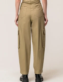 Piazza Italia Pantalone cargo loose con fusciacca in tessuto fisso - fieno Beige Best Sale
