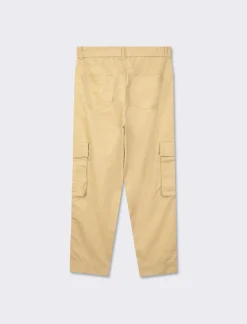 Piazza Italia Pantalone cargo loose con fusciacca in tessuto fisso - fieno Beige Best Sale