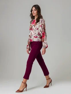 Piazza Italia Pantalone chinos tasche uomo - Vinaccia Rosso Discount