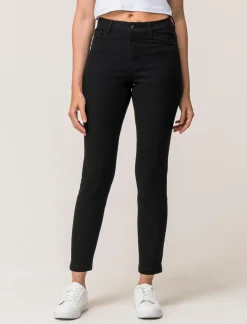 Piazza Italia Pantalone cinque tasche skinny vita regular - Nero New