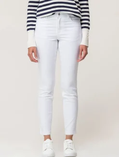 Piazza Italia Pantalone cinque tasche skinny vita regular - Bianco Cheap