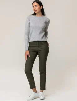 Piazza Italia Pantalone cinque tasche skinny vita regular - Ve.milit. Verde Shop
