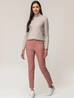 Piazza Italia Pantalone cinque tasche skinny vita regular - antico Rosa Fashion