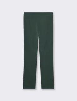Piazza Italia Pantalone con chiusura a zip sul fianco slim fit - Verde Best
