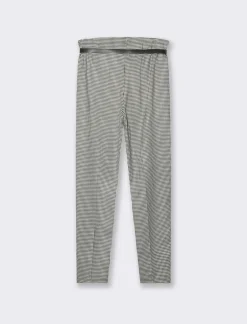 Piazza Italia Pantalone con cintura e tasche all'americana - Pied de poule Pattern Best Sale