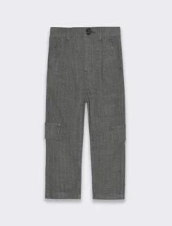 Piazza Italia Pantalone con pattine laterali - Grigio Best