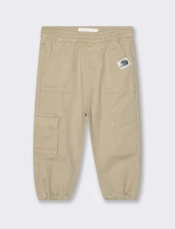 Piazza Italia Pantalone con vita elastica e tasconi - Beige Fashion