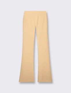 Piazza Italia Pantalone flare in tessuto scuba con elastico in vita - Cammello Beige Best