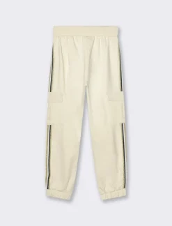 Piazza Italia Pantalone in felpa elastica con filo metallizzato - Beige Store