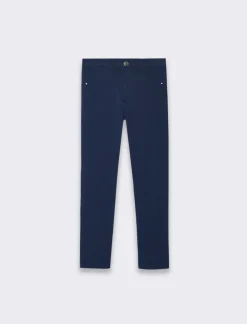 Piazza Italia Pantalone in french terry elastico - Blu Best Sale