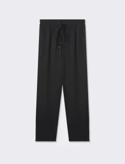 Piazza Italia Pantalone in tessuto leggero con fusciacca ed elastico - Nero Shop