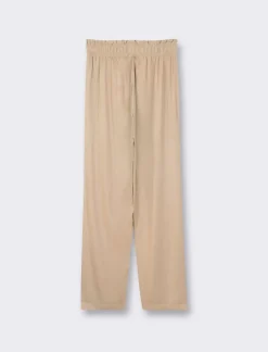 Piazza Italia Pantalone in tessuto leggero con fusciacca ed elastico - fieno Beige Online