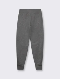 Piazza Italia Pantalone jogger con bustino in tessuto jersey - Antracite melange Grigio Shop