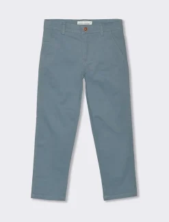 Piazza Italia Pantalone modello 5 tasche in misto cotone con elastico regolabile in vita - Celeste Azzurro Best Sale