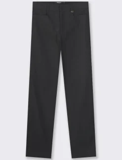 Piazza Italia Pantalone modello classico vestibilità slim con chiusura ganci e zip - Nero Flash Sale
