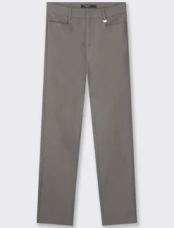 Piazza Italia Pantalone modello classico vestibilità slim con chiusura ganci e zip - piombo Grigio Discount