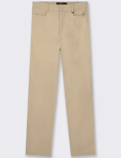Piazza Italia Pantalone modello classico vestibilità slim con chiusura ganci e zip - Beige corda Marrone Fashion