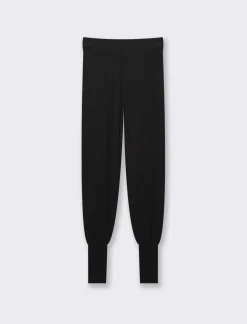 Piazza Italia Pantalone modello jogger con elastico alto in vita e coulisse - Nero Flash Sale