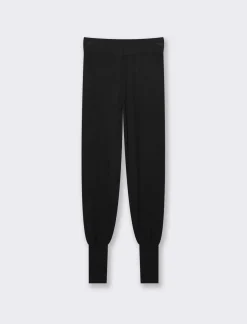 Piazza Italia Pantalone modello jogger con elastico alto in vita e coulisse - Nero Flash Sale