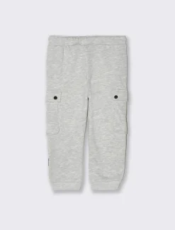 Piazza Italia Pantalone modello jogger in felpa, con coulisse e costina - Grigio mel. Online