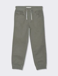 Piazza Italia Pantalone modello jogger con elastico a fondo gamba - militare Verde Discount