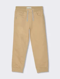 Piazza Italia Pantalone modello jogger con elastico a fondo gamba - Beige Outlet