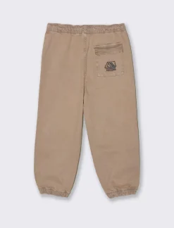 Piazza Italia Pantalone over size con elastico in vita e fondo gamba e pieghe sul davanti - Marrone tabacco Outlet