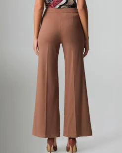 Piazza Italia Pantalone palazzo con chiusura con zip e bottoni. tasche americane sui fianchi - Cammello Beige Best