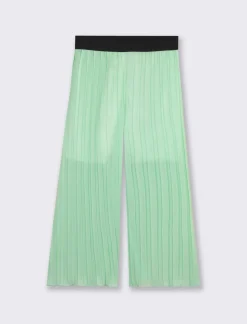 Piazza Italia Pantalone plisse' ampio da bambina - Verde Best