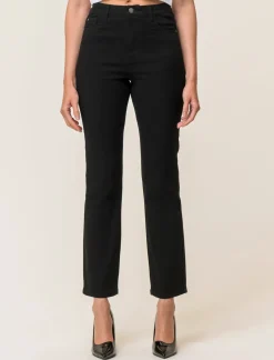 Piazza Italia Pantalone skinny cinque tasche high waist gamba dritta - Nero Hot