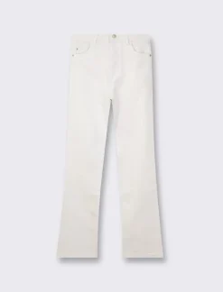 Piazza Italia Pantalone skinny cinque tasche high waist gamba dritta - Bianco Best Sale