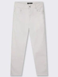 Piazza Italia Pantalone skinny colorato vita alta crop e bustino - Bianco Cheap