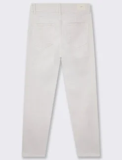Piazza Italia Pantalone skinny colorato vita alta crop e bustino - Bianco Cheap