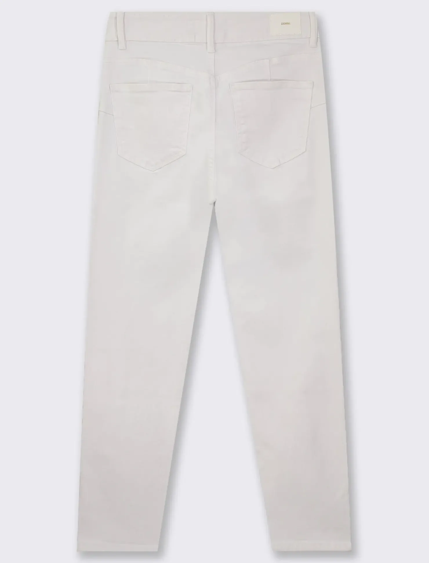 Piazza Italia Pantalone skinny colorato vita alta crop e bustino - Bianco Cheap