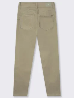 Piazza Italia Pantalone skinny colorato vita alta crop e bustino - salvia Verde Discount