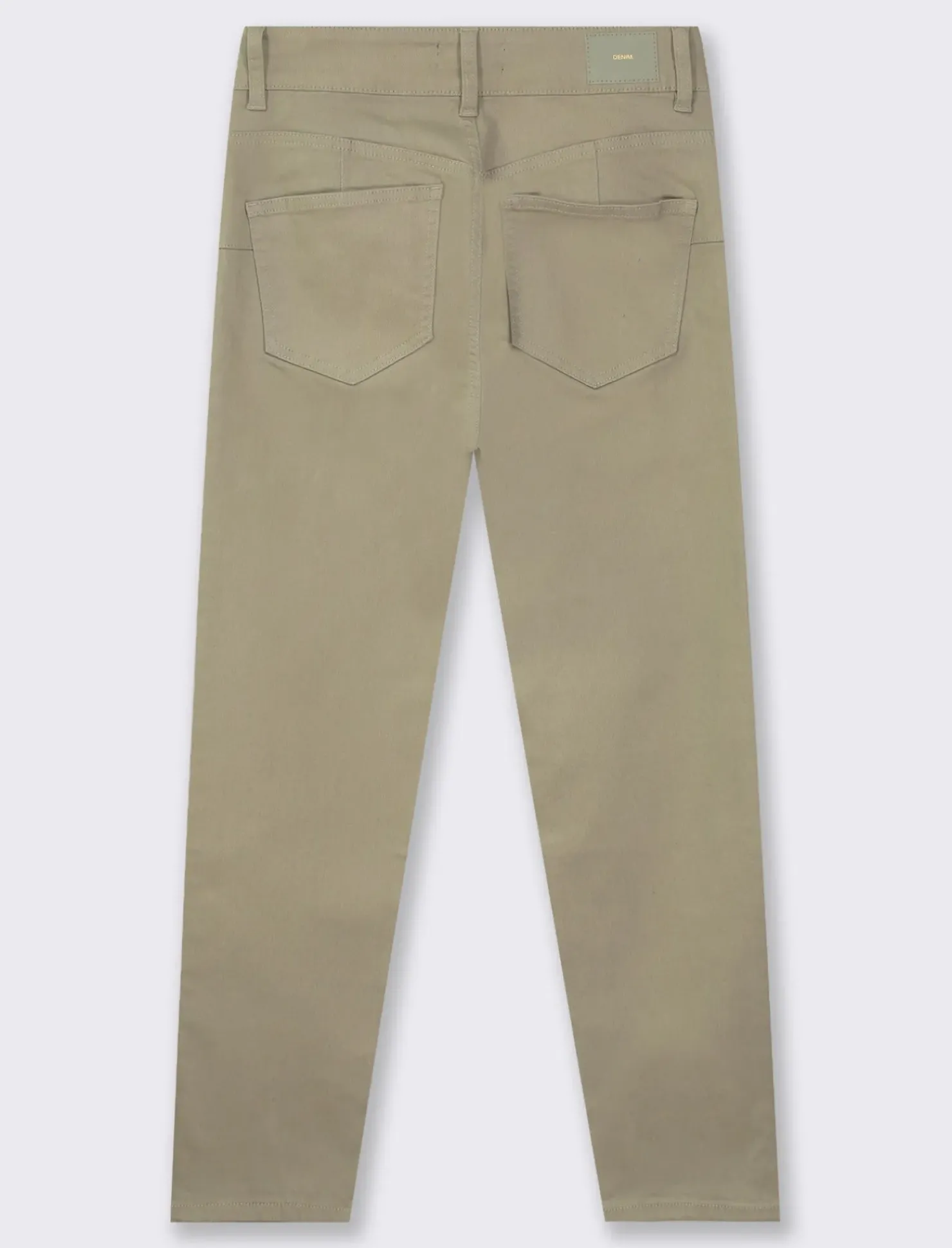 Piazza Italia Pantalone skinny colorato vita alta crop e bustino - salvia Verde Discount