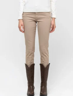 Piazza Italia Pantalone skinny vita alta - Caramello Beige Shop