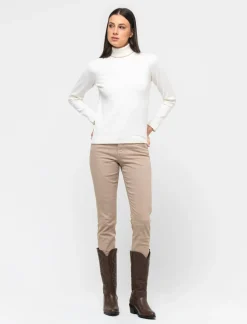 Piazza Italia Pantalone skinny vita alta - Caramello Beige Shop