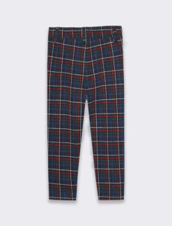 Piazza Italia Pantalone stampato, in punto milano, modello classico - Fantasia Multicolore Clearance